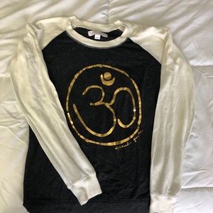 Spiritual Gangster sweater with gold foil OM logo